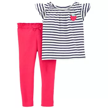 Carter's Комплект для девочки (брюки, футболка)