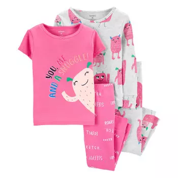 Carter's Пижама для девочки с монстрами (4 предмета)