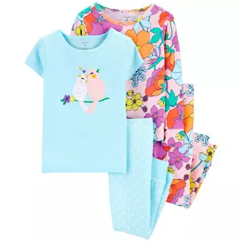 Carter's Пижама для девочки с птицами (4 предмета) 1I554310/2I554310