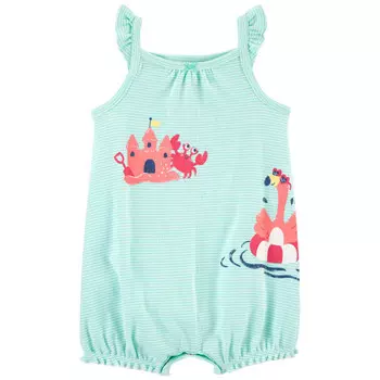 Carter's Полукомбинезон для девочки с фламинго