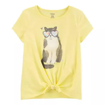 Carter's Туника для девочки с кошкой