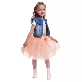 Cascatto Комплект для девочки (футболка, жилет, юбка) KOMD18/16