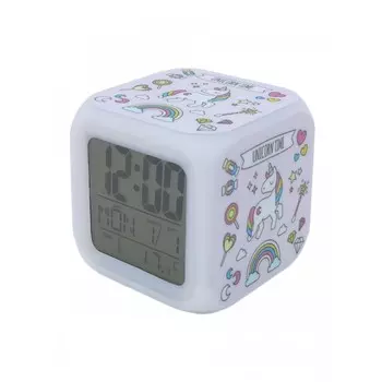 Часы Mihi Mihi Будильник Единорог с подсветкой №20