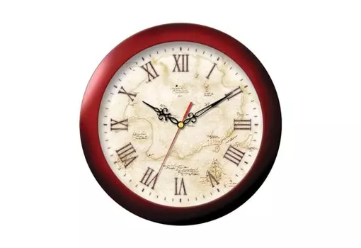 Часы Troyka настенные с рисунком Карта