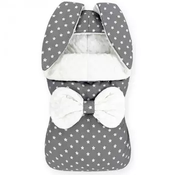 CherryMom Конверт на выписку Зайка Звезды Плюш (весна-осень)