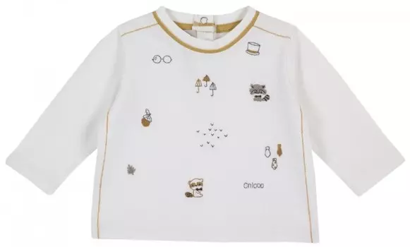 Chicco Лонгслив для мальчика Енотик