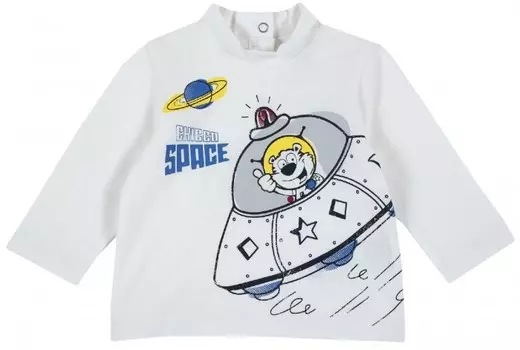 Chicco Лонгслив для мальчика Космический корабль
