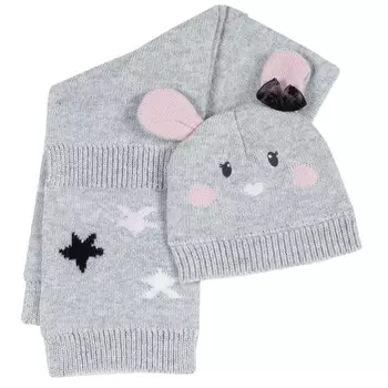 Chicco Шапка с шарфом для девочки 0900474000