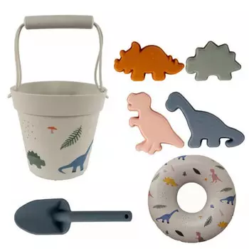 Chuckle.kids Набор пляжных игрушек с надувным кругом Динозавры