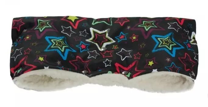 Чудо-чадо Муфта для рук на коляску меховая Комфорт Космос