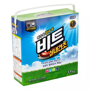 CJ Lion Стиральный порошок Beat in door Сушка в помещении коробка 3,5 кг