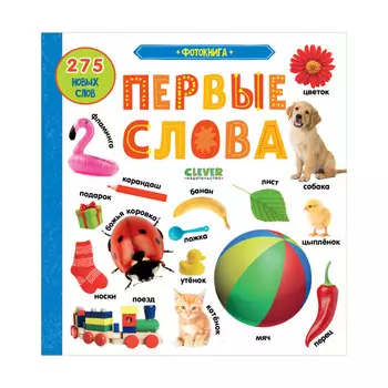 Clever Первые знания Фотокнига Первые слова