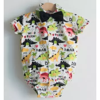 Cocodikama Боди-рубашка с бабочкой Динозавры