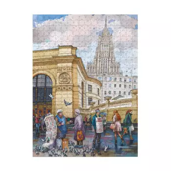 Collaba puzzle Пазл У метро Смоленская 43х31.5 см (532 детали)