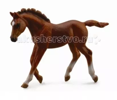 Collecta Фигурка Жеребец каштановый бегущий M