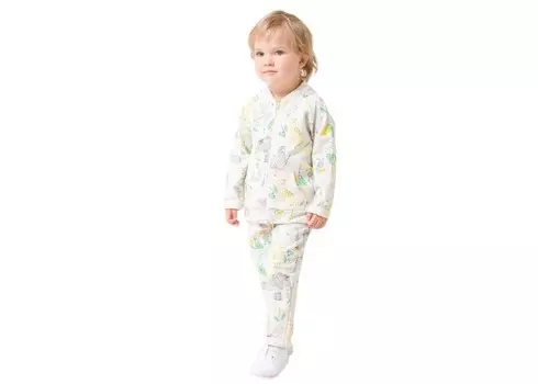 Crockid Комплект для девочки (бомбер, брюки) Слоники КР 2743