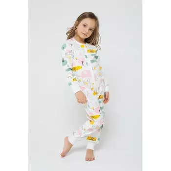 Crockid Пижамный комбинезон для девочки Звери африки