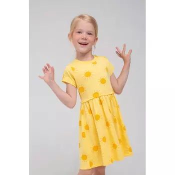 Crockid Платье для девочки Солнышки-смайлики