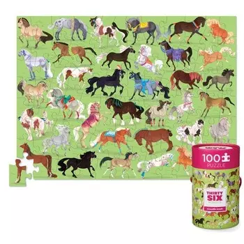 Crocodile Creek Пазл 36 Животных Лошади (100 деталей)