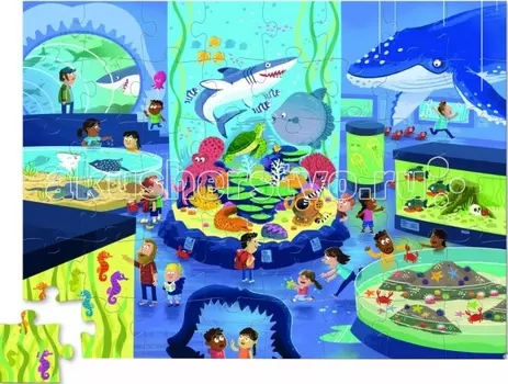 Crocodile Creek Пазл День в музее Аквариум (48 деталей)