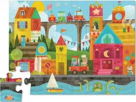 Crocodile Creek Пазл обучающий Город (24 детали)