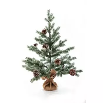 Crystal Trees Искусственная Ель Вернацца в инее с шишками 60 см