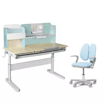 Cubby Комплект парта Ginepro Blue + кресло с подлокотниками Mente Blue