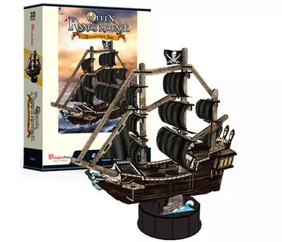 CubicFun 3D пазл Корабль Месть королевы Анны 100 деталей