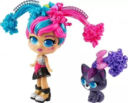 Curli Girls Кукла Модница Милли с чёрным котёнком Вог