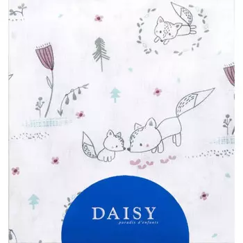 Daisy Простыня на резинке Лисички 60х120 см