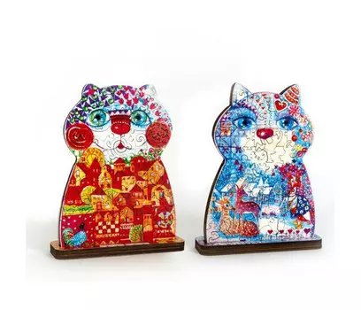 Davici Деревянный пазл Кошкин год