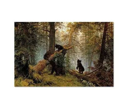 Davici Деревянный пазл Утро в сосновом лесу