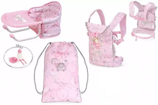 DeCuevas Стульчик переносной для кормления куклы с аксессуарами Мария