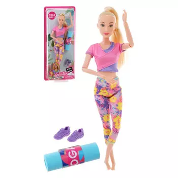 Defa Игровой набор Спортсменка с аксессуарами 29,5 см
