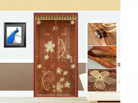 Dekotex Штора на магнитах на дверь TJ01 100х210 см