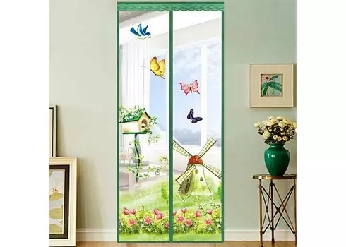 Dekotex Штора на магнитах на дверь YH13 100х210 см