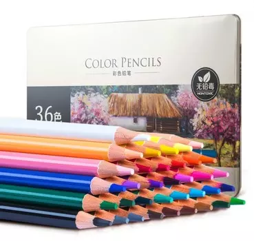 Deli Карандаши цветные акварельные 36 цветов