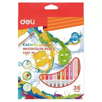 Deli Карандаши цветные акварельные ColoRun 36 цветов