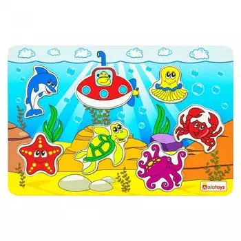 Деревянная игрушка Alatoys Пазл Океан