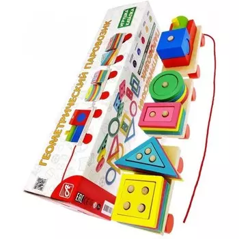 Деревянная игрушка Анданте Геометрический паровозик