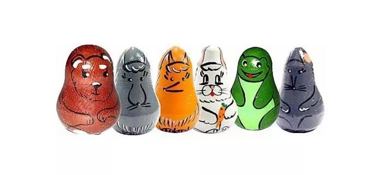 Деревянная игрушка Бэмби Матрешка Теремок