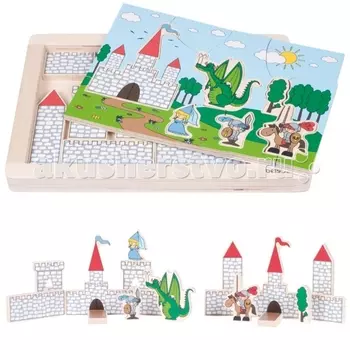 Деревянная игрушка Beleduc Развивающий Пазл Замок 11002