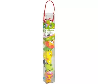 Деревянная игрушка Bondibon Игровой набор Бусины для нанизывания 12 шт.