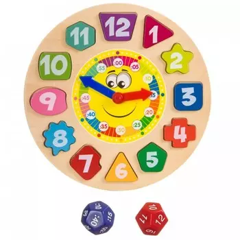 Деревянная игрушка Bondibon Изучаем время