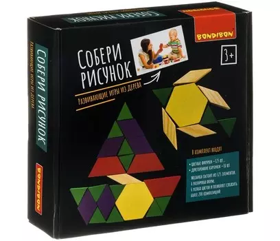 Деревянная игрушка Bondibon Собери Рисунок