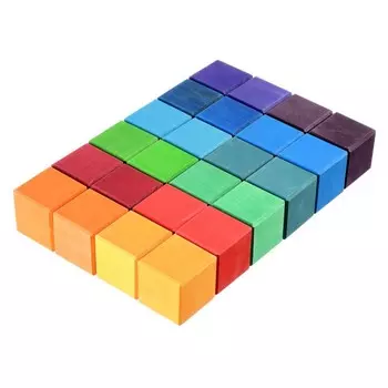 Деревянная игрушка Букарашка Кубики Чудики 24 шт.