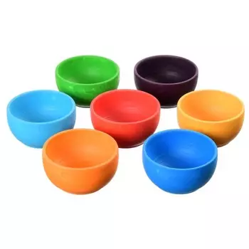 Деревянная игрушка Букарашка Лукошки для сортировки диаметр 9 см