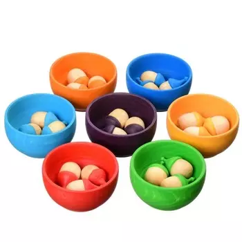 Деревянная игрушка Букарашка Лукошки с желудями