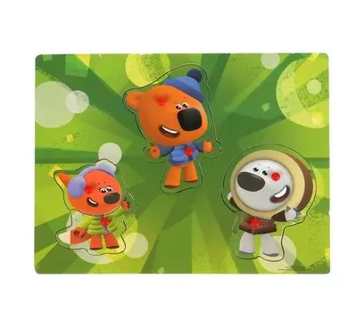 Деревянная игрушка Буратино Ми-ми-мишки одевашка