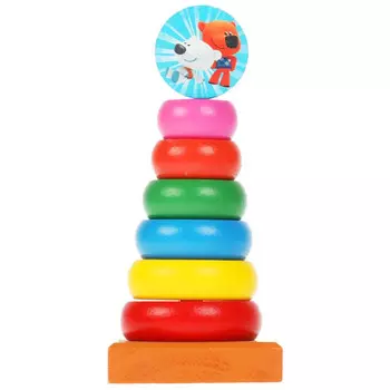 Деревянная игрушка Буратино Ми-ми-мишки Пирамидка